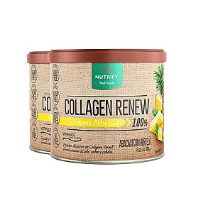Kit 2 Collagen Renew Colágeno Hidrolisado Abacaxi Nutrify 300g