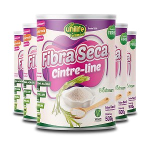 Kit 5 Fibra Seca Baunilha Cinture Line Unilife 500g