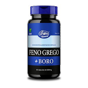 Feno Grego + Boro B Unilife 60 Cápsulas 500mg Vegano