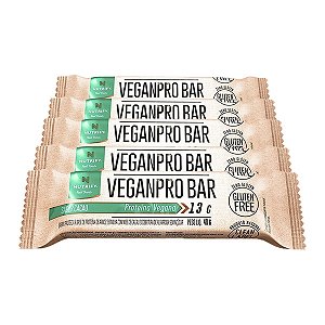 Kit 5 Veganpro Bar Nutrify Barra de proteína Vegana Cacau Und