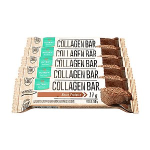 Kit 5 Collagen Bar Nutrify Barra de proteína Brownie Und 50g
