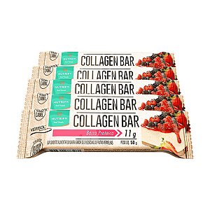 Kit 5 Collagen Bar Nutrify Barra de proteína Cheesecake Und 50g
