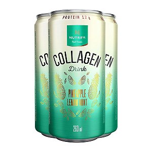 Kit 3 Collagen Drink Abacaxi com Hortelã e Limão Nutrify 260ml