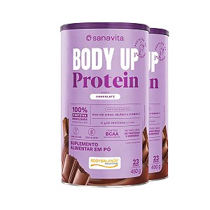 Kit 2 Body Up Protein Chocolate Sanavita 450g