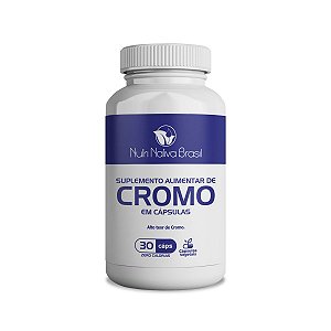 Suplemento de Cromo Teste NutriExtratos 30 Cápsulas