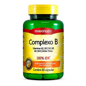 Complexo B 100% IDR Maxinutri 60 Cápsulas