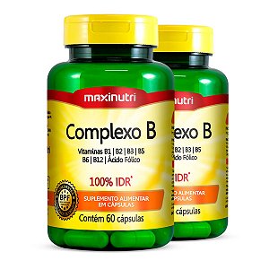 Kit 2 Complexo B 100% IDR Maxinutri 60 Cápsulas