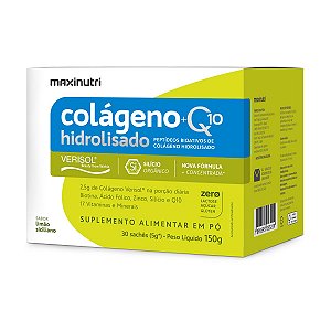 Colágeno Verisol + Q10 Maxinutri 30 Sachês Limão Siciliano