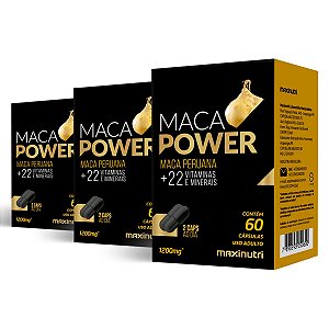 Kit 3 Maca Power Maxinutri 60 Cápsulas