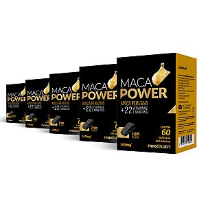 Kit 5 Maca Power Maxinutri 60 Cápsulas