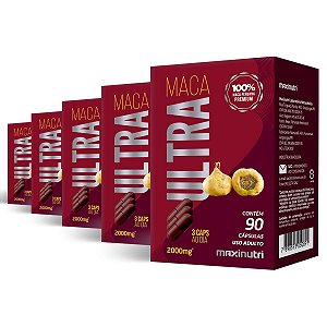 Kit 5 Maca Ultra Premium Maxinutri 90 Cápsulas