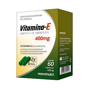 Vitamina E 400mg Maxinutri 60 Cápsulas