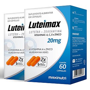 Kit 2 Luteimax Luteína + Zeaxantina Maxinutri 60 Cápsulas