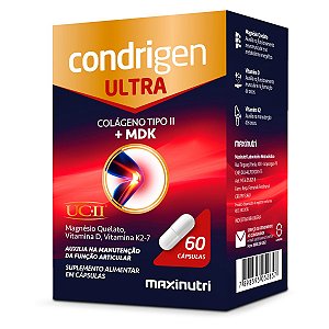 Condrigen Ultra Colágeno Tipo 2 + MDK Maxinutri 60 Cápsulas