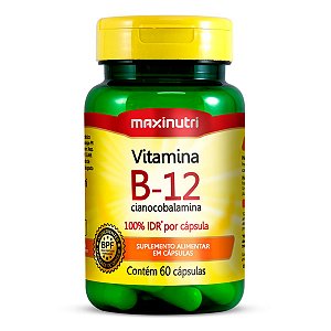 Vitamina B12 100% IDR Maxinutri 60 Cápsulas
