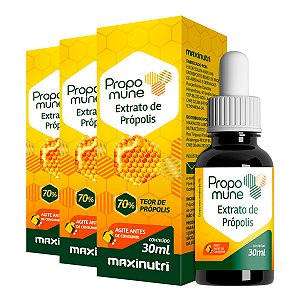 Kit 3 Propomune Extrato de Própolis Maxinutri 30ml