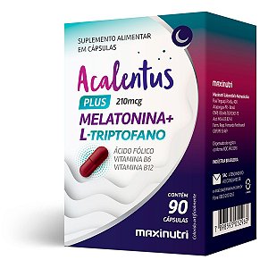 Acalentus Plus Melatonina + Triptofano Maxinutri 90 Cápsulas