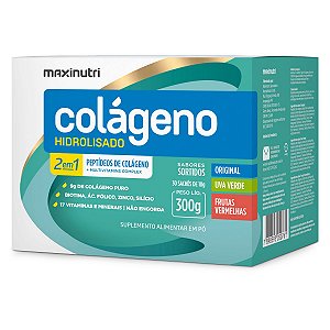 Colágeno Hidrolisado 2 em 1 Maxinutri 30 Sachês Sortidos