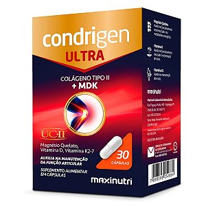 Condrigen Ultra Colágeno Tipo 2 + MDK Maxinutri 30 Cápsulas