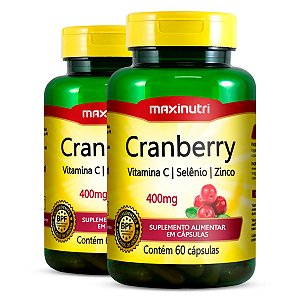 Kit 2 Cranberry Maxinutri 60 Cápsulas