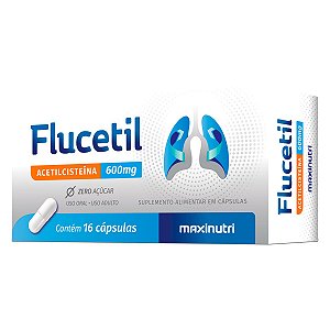 Flucetil Acetilcisteína Maxinutri 16 Cápsulas