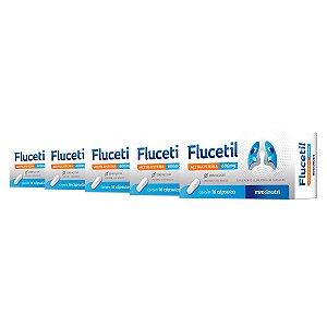 Kit 5 Flucetil Acetilcisteína Maxinutri 16 Cápsulas