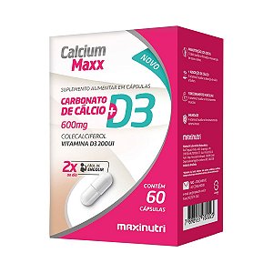 Calcium Maxx D3 Maxinutri 60 Cápsulas