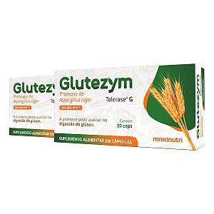 Kit 2 Glutezym Protease Maxinutri 20 Cápsulas