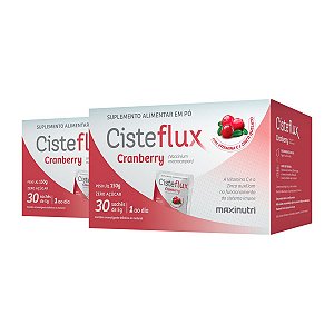 Kit 2 Cisteflux Cranberry Maxinutri 30 sachês