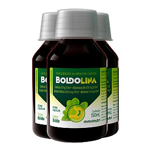 Kit 3 Boldolina Maxinutri 150ml Boldo
