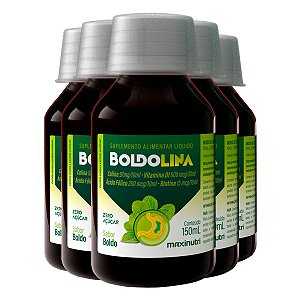 Kit 5 Boldolina Maxinutri 150ml Boldo
