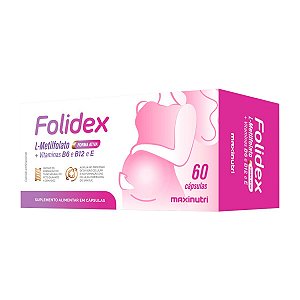 Folidex L-Metilfolato Maxinutri 60 Cápsulas