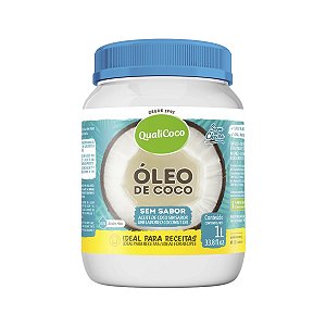 Óleo de coco Sem sabor Qualicoco 1 litro
