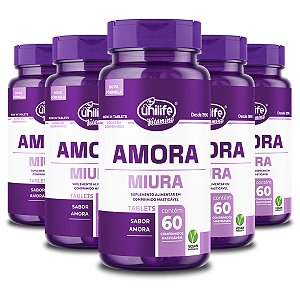 Kit 5 Amora Miura Unilife 60 Comprimidos