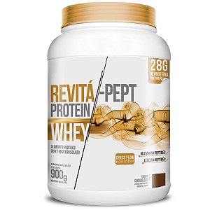 Whey Protein Isolado Pept 28g Revitá 900g Chocolate