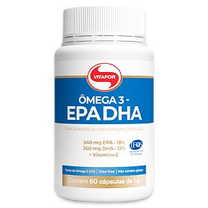 Ômega 3 EPA DHA 1000mg Vitafor 60 cápsulas