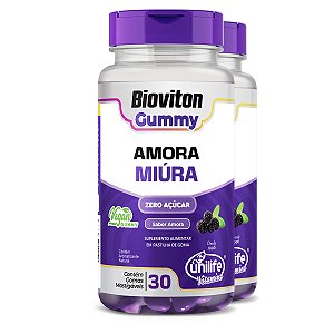 Kit 2 Gummy Amora Miura Unilife 30 gomas