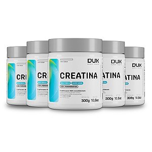 Kit 5 Creatina Monohidratada Dux Sem Sabor 300g