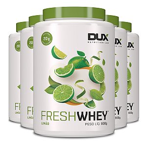 Kit 5 Whey Protein Fresh Dux Limão 900g