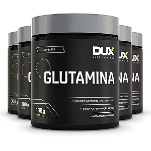 Kit 5 Glutamina Dux Sem Sabor 300g