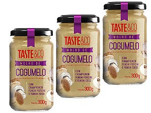 KIT - 3 Molho de Cogumelo Taste & Co 300g