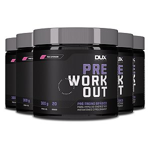 Kit 5 Pré Treino Dux Pre Workout Pink Lemonade 300g