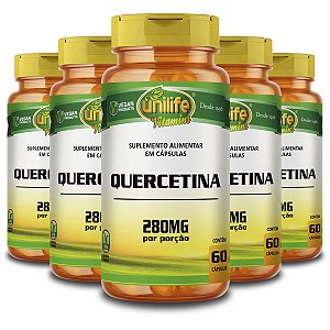 Kit 5 Quercetina Unilife 60 Cápsulas