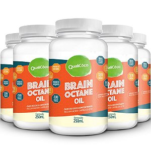 Kit 5 Brain Octane Oil MCT Qualicôco 250ml