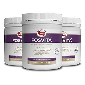 Kit 3 Fosvita regulador intestinal Vitafor 250g
