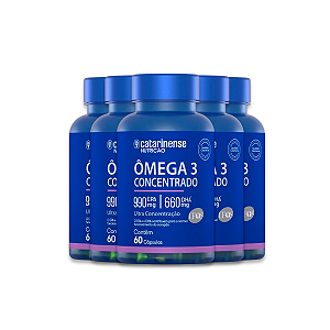 Kit 5 Ômega 3 Concentrado Catarinense 60 capsulas