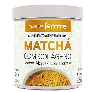 Matcha Solúvel Apisnutri Femme 200g Abacaxi com Hortelã