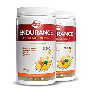 Kit 2 Endurance Extreme Energy Vitafor Abacaxi 1000g