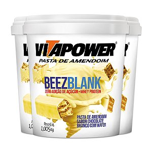 Kit 3 Pasta de Amendoim Vitapower Beezblank 1Kg