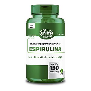 Espirulina Unilife 150 Comprimidos 1000mg